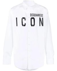 DSquared² - Overhemd Met Logoprint - Lyst