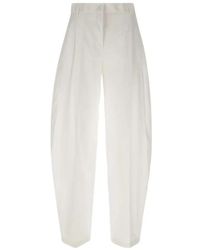 ANDAMANE - Broeken ,Wit ,Tracy Low Rise Maxi Flared Pants - Lyst