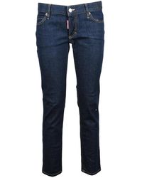 DSquared² - Jeans ,Blauw ,Katoen Jennifer Cropped - Lyst