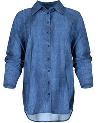 Maicazz - Overhemden ,Blauw ,Vintage Lenna Blouse - Lyst