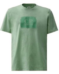 C.P. Company - Jersey label style logo t-shirt - Lyst