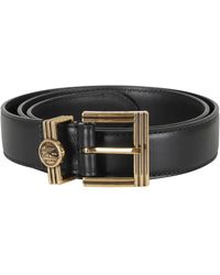 Etro - Accessoires ,Zwart ,Leer Coin Logo Riem - Lyst