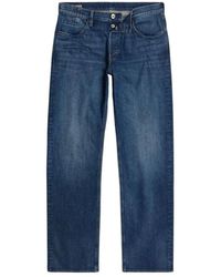 G-Star - Jeans ,Blauw ,Denim Straight Jeans - Lyst
