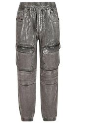 DIESEL - Trousers > straight trousers - Lyst