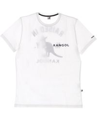 Kangol - Tops ,Wit ,Katoen Heritage Basic Tee Off T-Shirt - Lyst