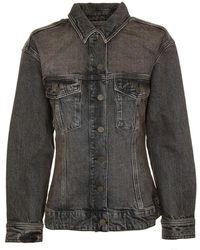 ARMEDANGELS - Oversized denim jacket mit kentkragen - Lyst