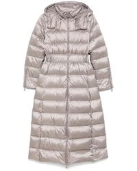 Twinset - Jassen ,Grijs ,Nylon Elegante Grijze Puffer Donsjas - Lyst