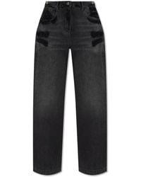 The Attico - Wild Leg Jeans - Lyst