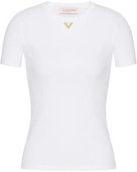 Valentino Garavani - Vgold signature t-shirt - Lyst