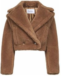 Max Mara - Double-Breasted Sleeveless Coat - Lyst