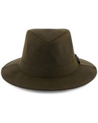 Barbour - Logo-Plaque Fedora Hat - Lyst
