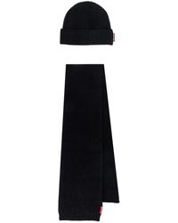 DSquared² - Comfortabele Wollen Sjaal En Hoed Set - Lyst