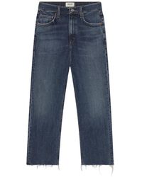 Agolde - Jeans ,Blauw ,Denim Denim Jeans Met Relaxte Pasvorm - Lyst