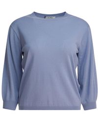 Max Mara - Lichtblauwe Gebreide Kleding Aw25 Elegant Comfort - Lyst