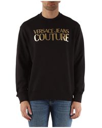 Versace - Regular fit baumwoll-sweatshirt - Lyst