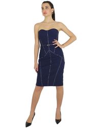 Elisabetta Franchi Jurk - Blauw