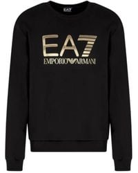 EA7 - Logo Series Crew-Neck Sweatshirt - Lyst