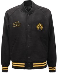 Element - Jassen ,Zwart ,Polyester Bomberjack Baseballstijl Zwart - Lyst