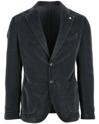 L.B.M. 1911 - L.B. 1911, ,Jassen ,Blauw ,Katoen Giacca - Lyst