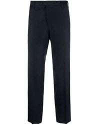 BRIGLIA - Pantaloni chino in lana e cashmere blu - Lyst