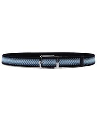 Paul & Shark - Cintura elastica intrecciata con rifiniture in pelle - Lyst