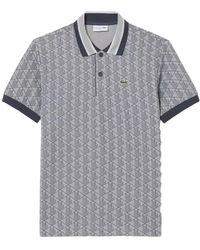Lacoste - Klassisch Geschnittenes Polohemd Mit Jacquard-Monogramm - Lyst