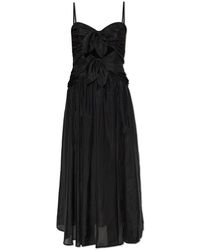 Zimmermann - Aster Scarf Midi Jurk - Lyst