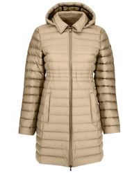 J.O.T.T - Chaqueta Larga Acolchada Con Capucha - Lyst