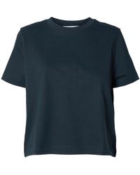 SELECTED - Essential Ss Boxy Tee - Lyst
