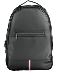 Tommy Hilfiger - Zwarte Zwarte Rugzak Met Contrasterende Details - Lyst