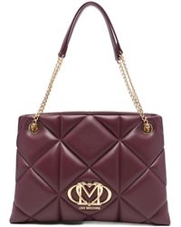 Love Moschino - Bordeaux Schultertasche Chic Stil - Lyst