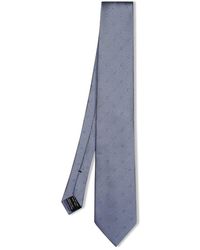Tom Ford - Accessoires ,Blauw ,Satijn Polka-Dot Zijden Stropdas - Lyst