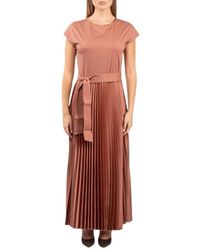 Weekend by Maxmara - Kleedjes ,Bruin ,Polyester Gela Jersey A-Line Jurk - Lyst