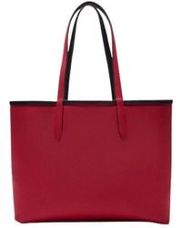 Lacoste - Reversible bicolor tote bag anna - Lyst