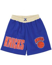Mitchell & Ness - Fitness ,Blauw ,Polyester Nba Team Og 2.0 Fashion Shorts - Lyst