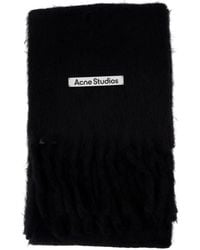 Acne Studios - Mohair Logo Scarf - Lyst