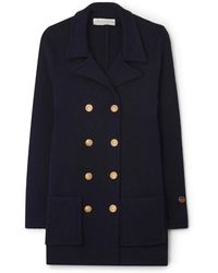 BUSNEL - Jassen ,Blauw ,Wol Victoria Jacket Marine - Lyst