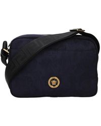 Versace - Tassen ,Blauw ,Medusa Logo Crossbody Tas - Lyst