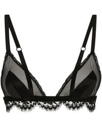 Dolce & Gabbana - Reggiseno Semi Trasparente - Lyst