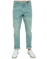 Guess - Slim-fit Blue Denim Jeans - Lyst