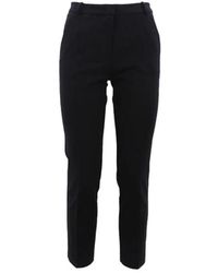 Pinko - Broeken ,Zwart ,Katoen Stijlvolle Broek Voor Dagelijks Gebruik - Lyst