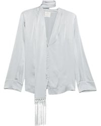forte_forte - Overhemden ,Grijs ,Mijn Blouse - Lyst