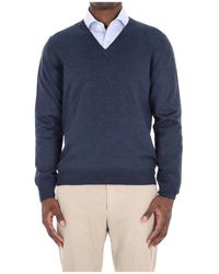 Barba Napoli - V-Neck Knitwear - Lyst