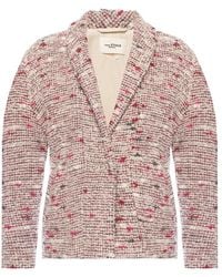 Étoile Isabel Marant Tweed Jacket With Belt - Roze