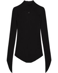 Courreges - Truien & Vesten ,Zwart ,Zwarte Sweater Collectie - Lyst