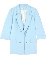 Oltre - Crepe Fabric Blazer - Lyst
