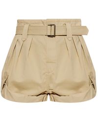 KENZO - Katoenen Shorts Met Riem - Lyst