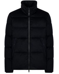 DUNO - Korte Wollen Parka Met Hoge Kraag - Lyst