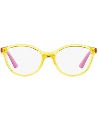 Vogue - Monturas de gafas transparentes amarillas - Lyst
