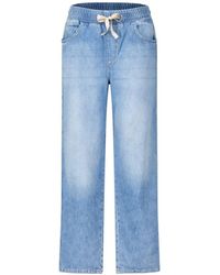 Liu Jo - Crop flared jeans con dettagli in strass - Lyst